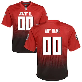 youth nike red atlanta falcons alternate custom game jersey
